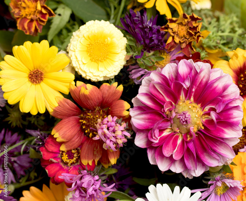 bouquet of autumn flowers