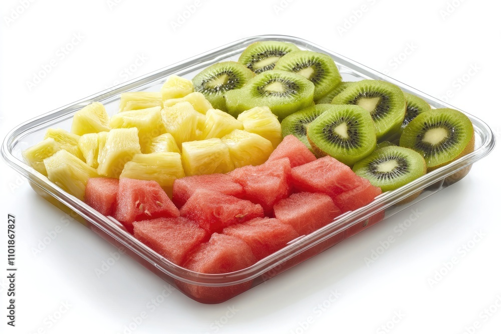 Assorted Fresh Fruit Salad in a Clear Container Assorted Fresh Fruit Salad in a Clear Container