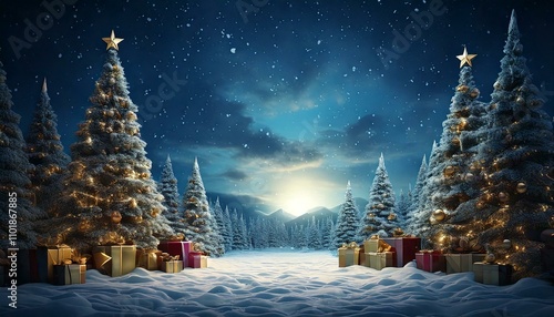 Ambient Christmas tree wallpaper