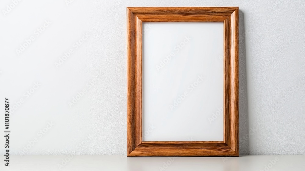 Simple Wooden Frame Illuminated by Natural Daylight Simple Wooden Frame Illuminated by Natural Daylight