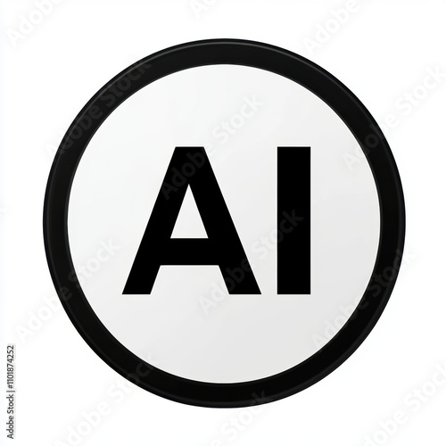 Free Download AI logo design on white background, symbolizing technology and innovation. This represents concept of artificial intelligence in modern context - GFXLoad