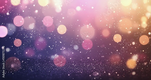 Colorful bokeh lights creating a dreamy atmosphere for celebrations and events