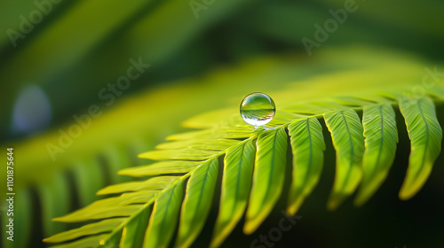 A drop on leaf tree