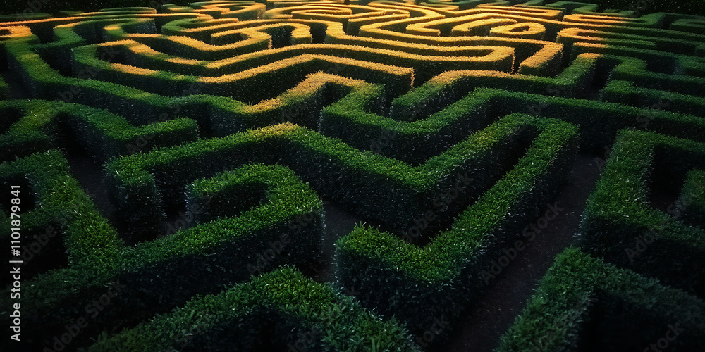 High Maze Natural Hedge Maze as a Symbol for Business Strategies and Complex ...