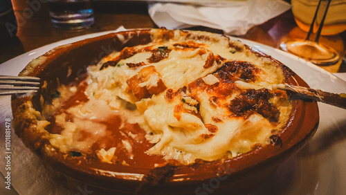 Tablou pe pânză Closeup of Bacalhau com Natas