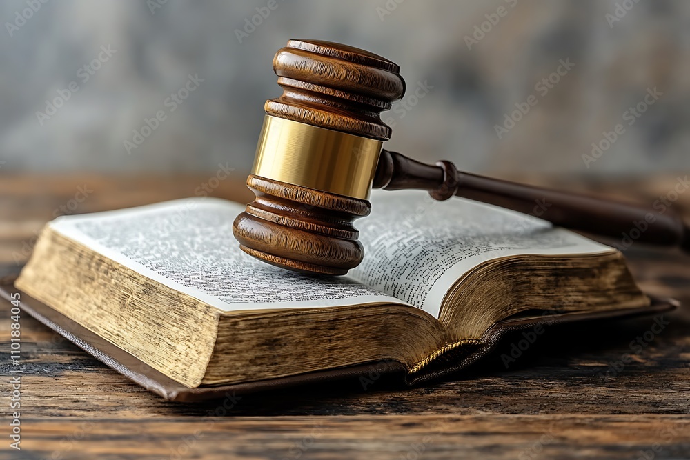 Judge gavel and law books in court, law and justice background concept with copy space Judge gavel and law books in court, law and justice background concept with copy space