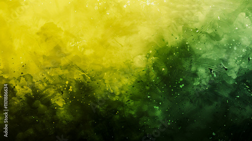 Background wallpaper in yellow-green tones with a soft blur effect.