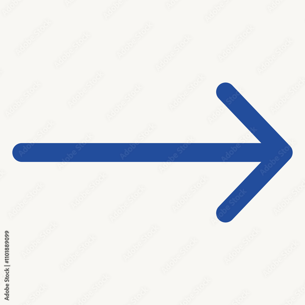 A blue right arrow symbol indicating direction or movement. A blue right arrow symbol indicating direction or movement.