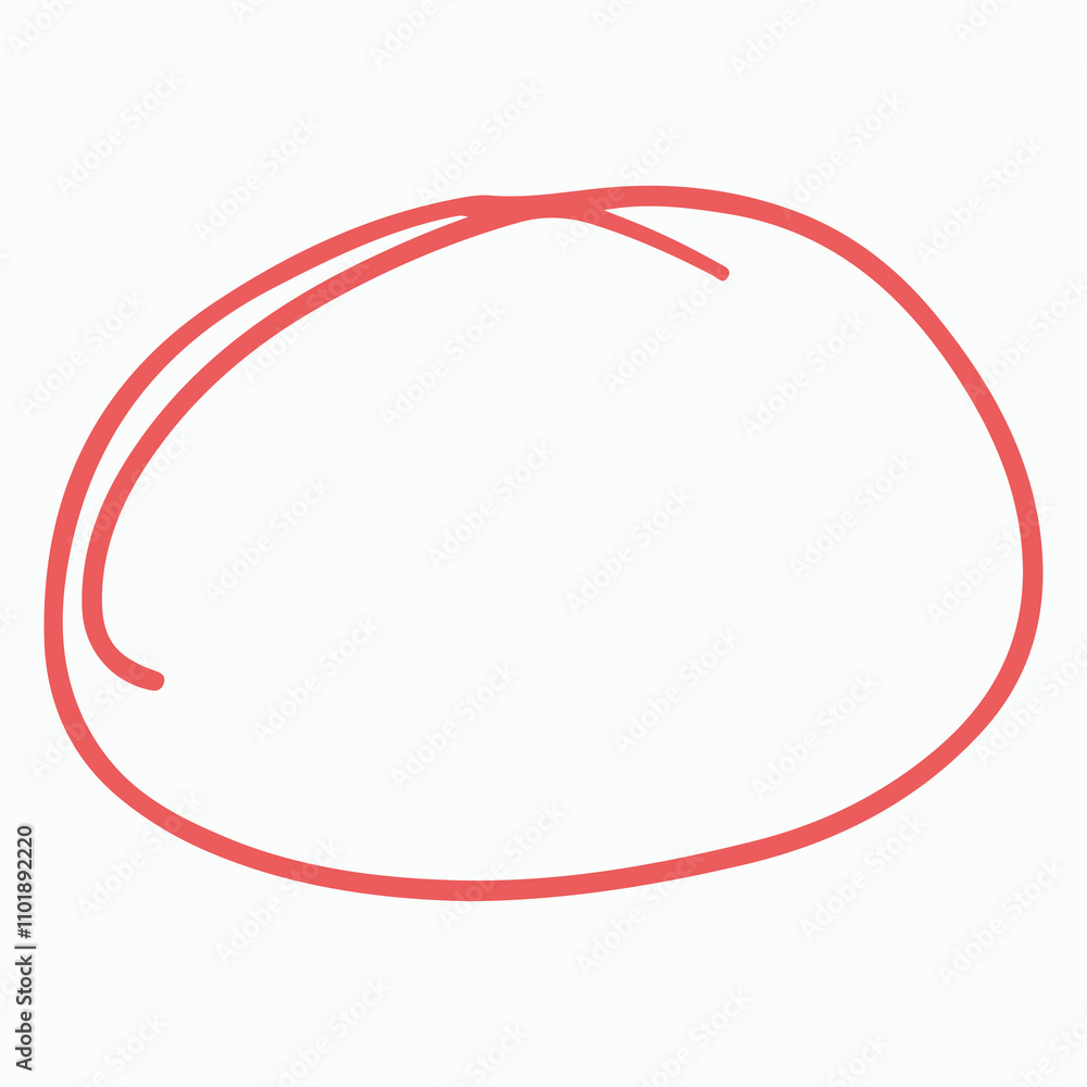 A simple red outline resembling an abstract shape. A simple red outline resembling an abstract shape.
