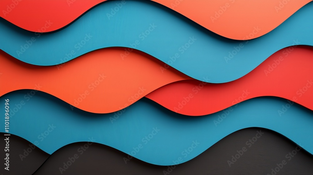 Acoustic tile soundproof. A vibrant abstract design featuring layered waves of red, blue, and black, creating a dynamic visual effect. Acoustic tile soundproof. A vibrant abstract design featuring layered waves of red, blue, and black, creating a dynamic visual effect.