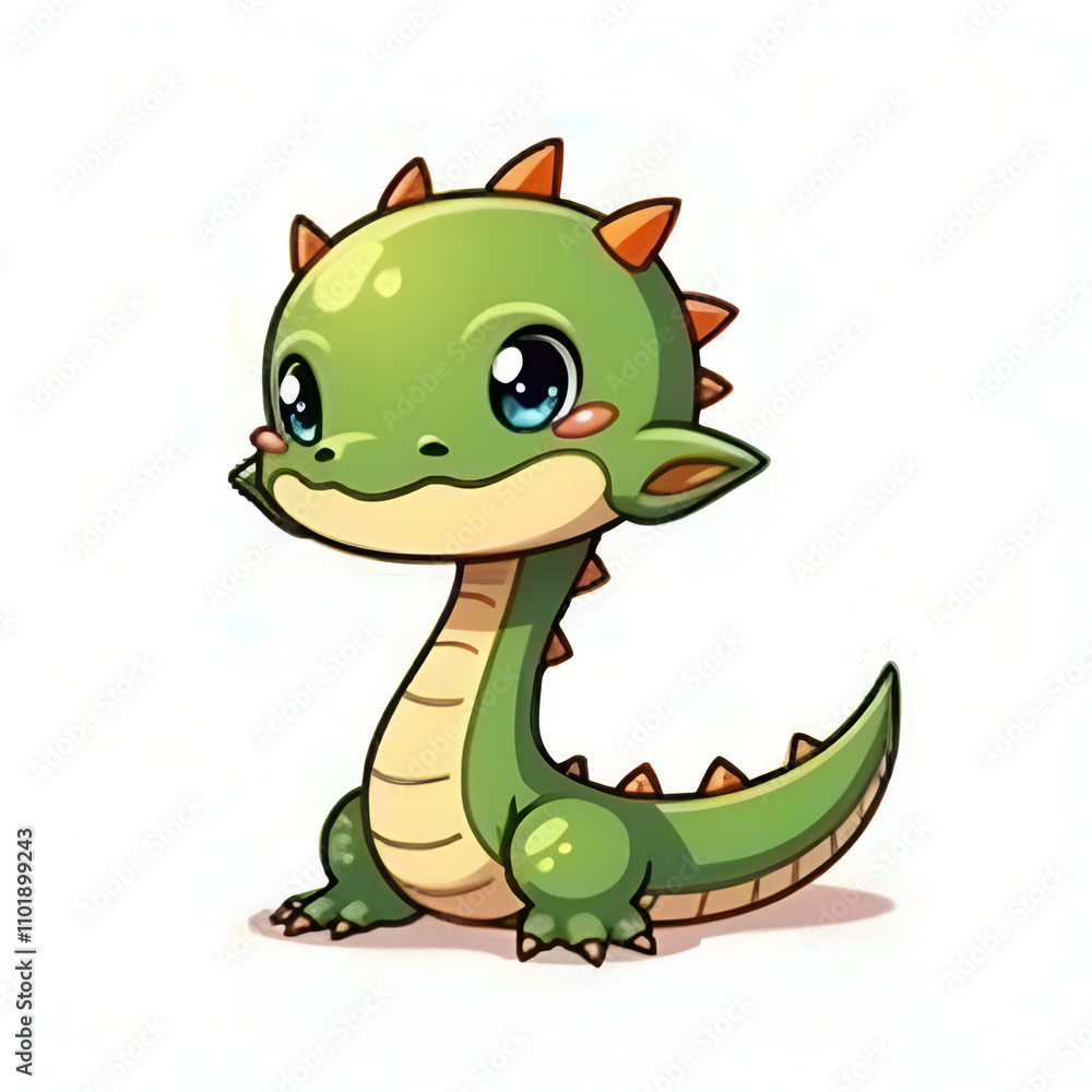 Cute Snake Chibi Character Cute Snake Chibi Character