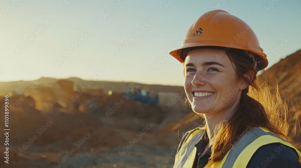 Mining operations captured through the eyes of a female engineer, showcasing her resilience and skill at the worksite Mining operations captured through the eyes of a female engineer, showcasing her resilience and skill at the worksite