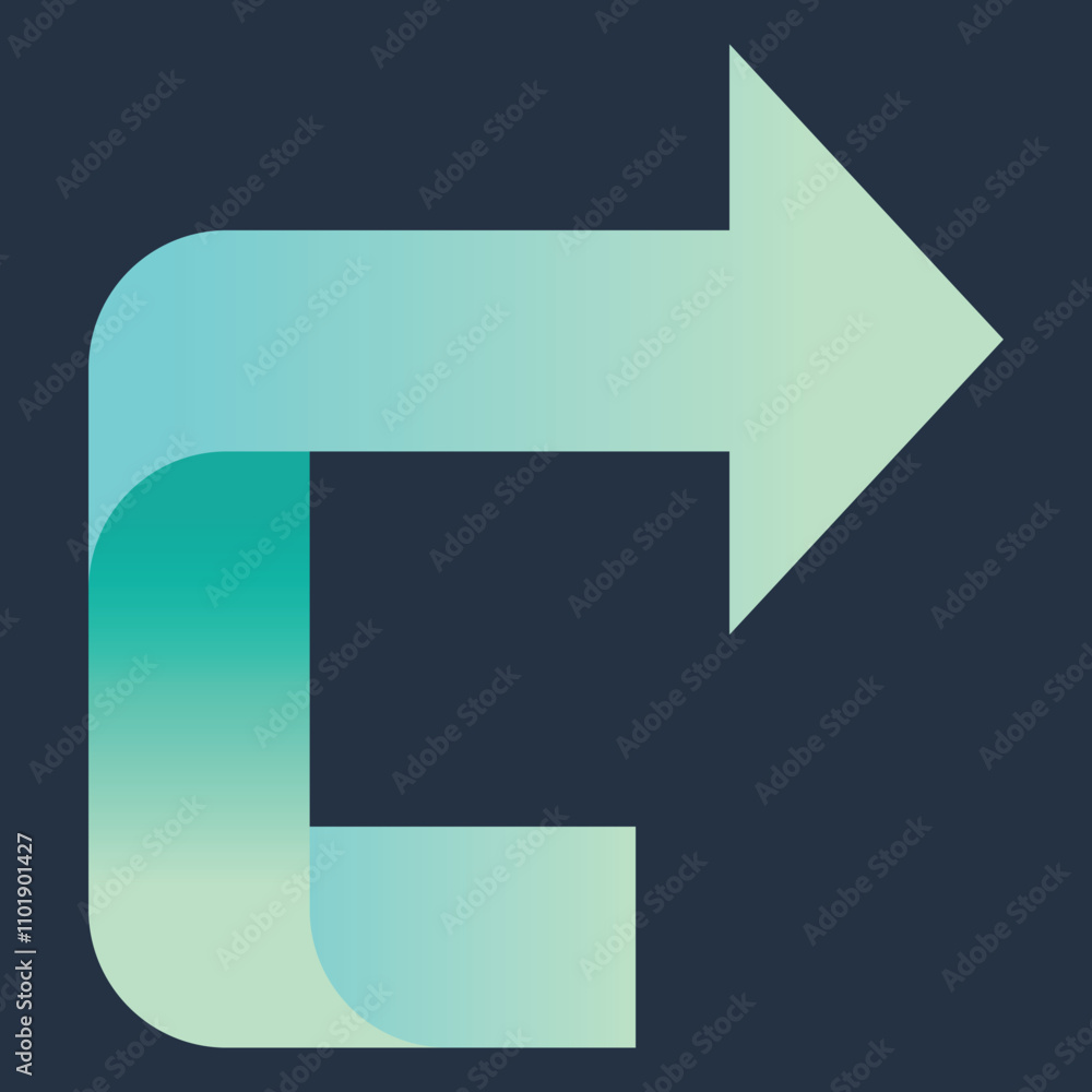 A stylized graphic featuring a curved arrow indicating direction or movement. A stylized graphic featuring a curved arrow indicating direction or movement.