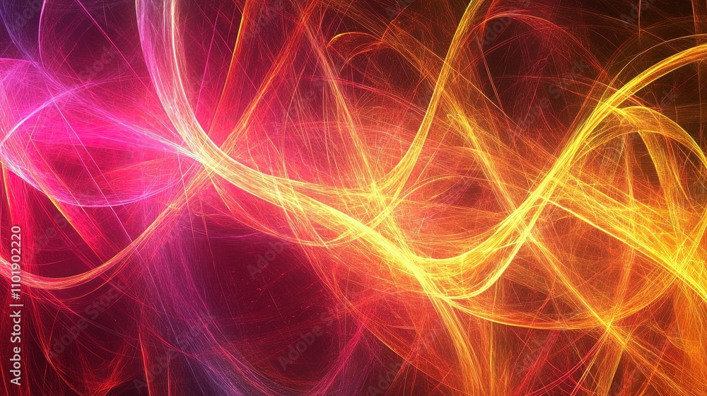 Fototapeta premium line neon effect abstract background