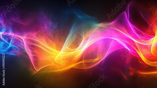 line neon effect abstract background