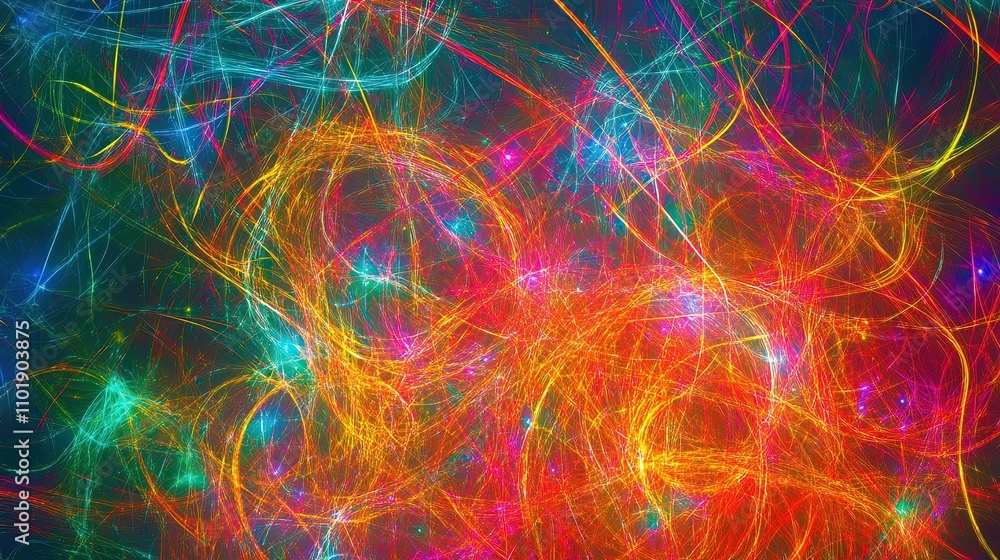 line neon effect abstract background