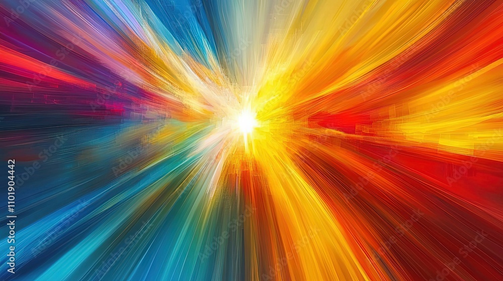 Obraz premium line neon effect abstract background