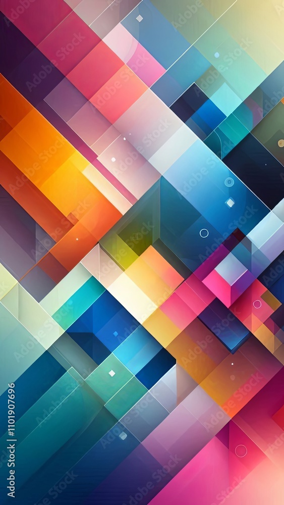 Abstract geometric shapes in vibrant gradient colors with transparency and overlapping elements Abstract geometric shapes in vibrant gradient colors with transparency and overlapping elements