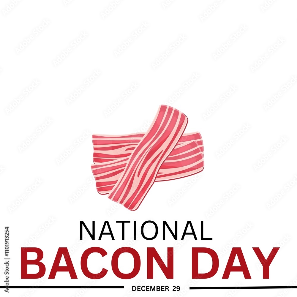 Fototapeta premium National Bacon Day. December 30