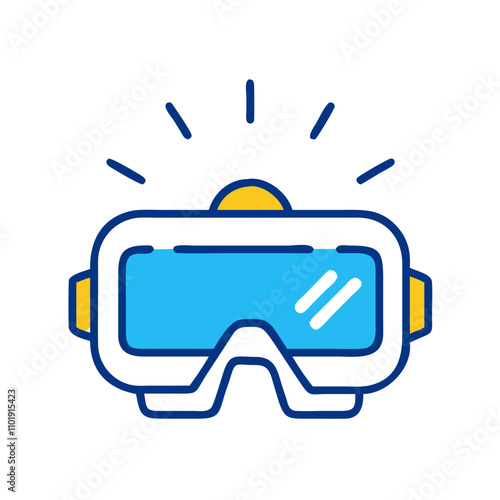 Virtual reality headset icon