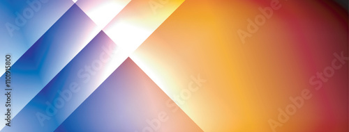 Dynamic shadow lines with gradient colors geometric background