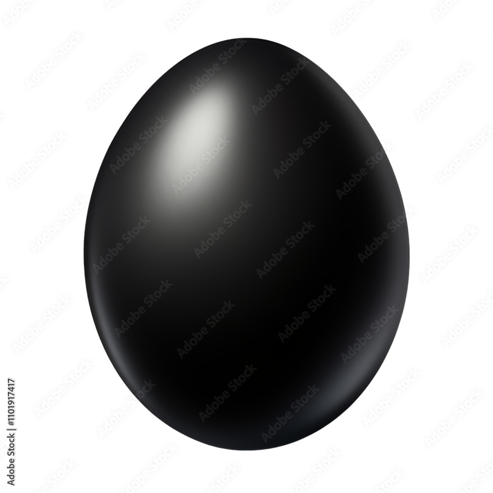 black egg isolated on transparent background cutout black egg isolated on transparent background cutout