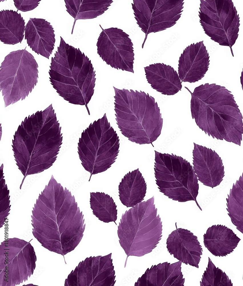 Fototapeta premium A seamless pattern featuring stylized tree branches in a watercolor style..Stylized tree branches seamlessly woven into a watercolor illustration..A watercolor illustration showcasing a seamless