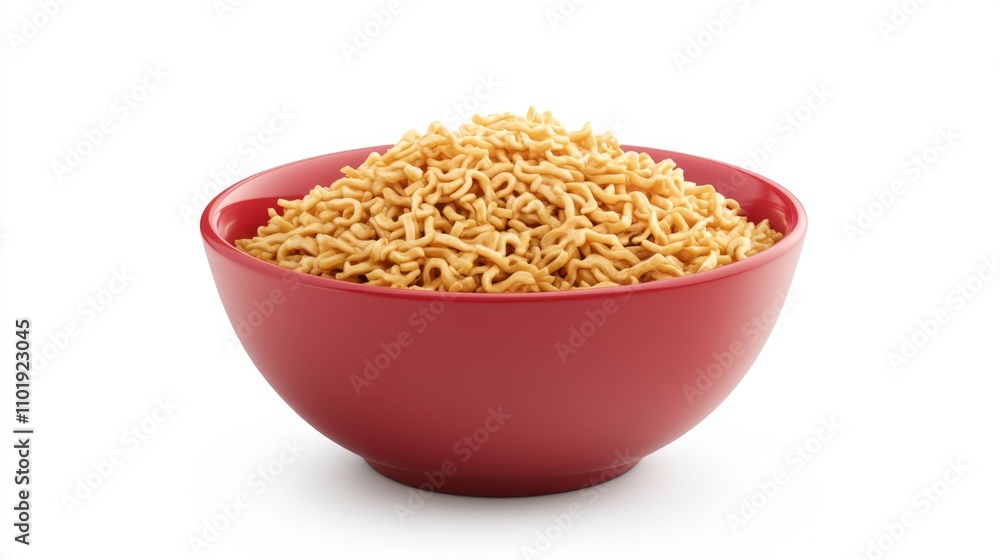 Bowl Of Instant Noodles isolated on white background Bowl Of Instant Noodles isolated on white background