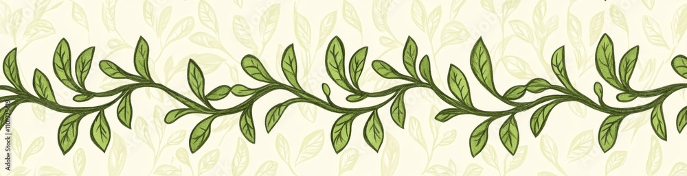 A collection of four green and beige floral designs featuring flowers and leaves, set against modern seamless backgrounds. A collection of four green and beige floral designs featuring flowers and leaves, set against modern seamless backgrounds.