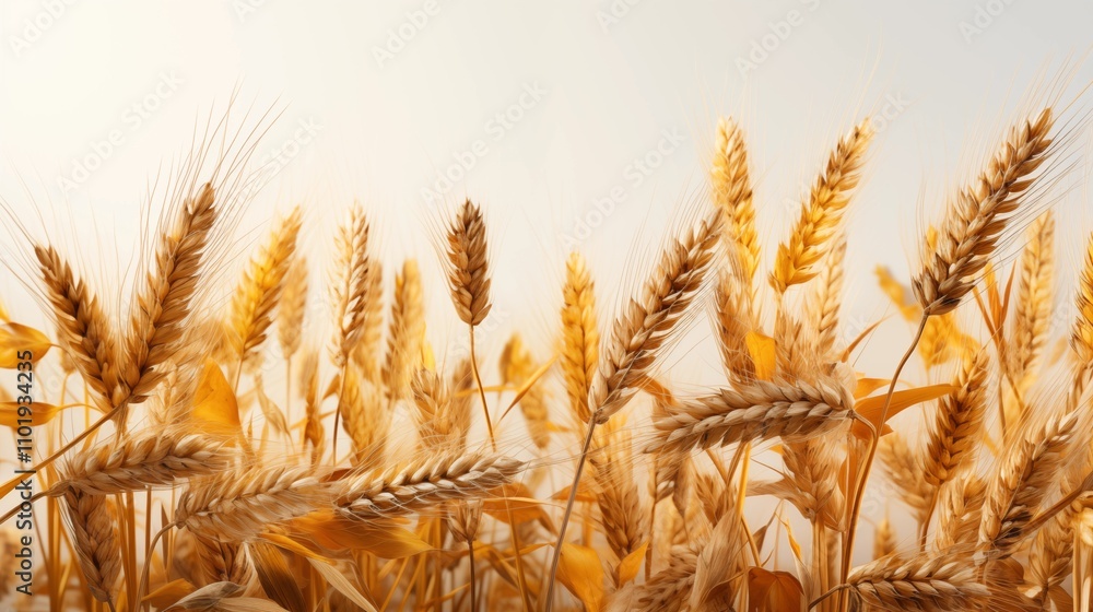 A detailed image of a wheat field border isolated on a transparent background, showcasing the lush, golden grains with no background distractions. A detailed image of a wheat field border isolated on a transparent background, showcasing the lush, golden grains with no background distractions.