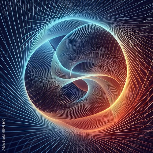 Lissajous Curve Hologram Elegant curves created by the intersect