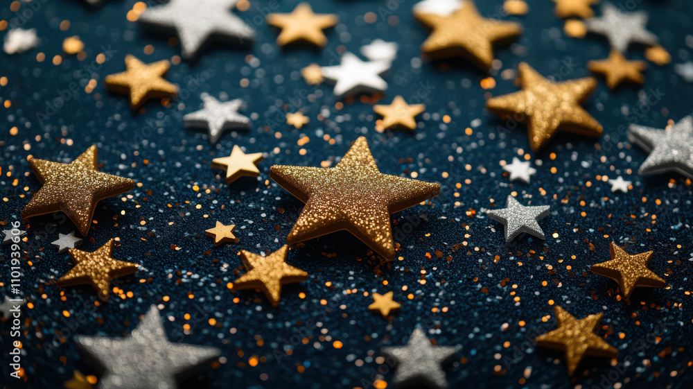 Starry Midnight Christmas Texture Starry Midnight Christmas Texture