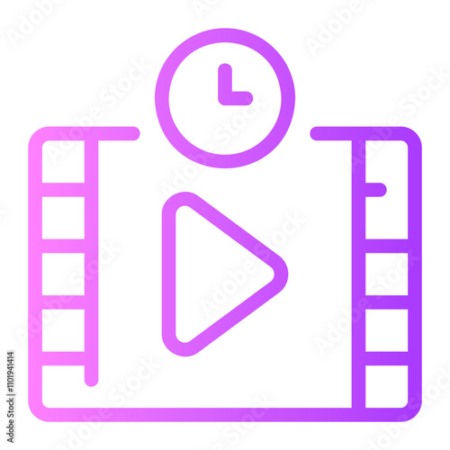 movie gradient icon