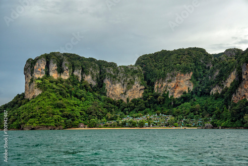 Krabi, Thailand. Travel to the tropical paradise of the Andaman Sea. Islands and beaches of the National Thai Park Krabi	
 photo