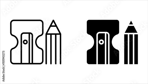 Sharpener icon set. vector icons for web design on white background