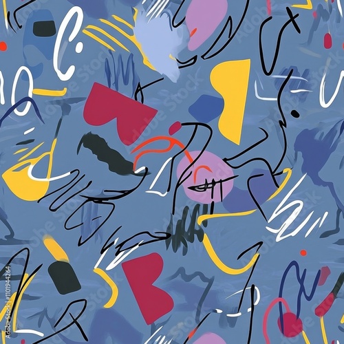 Abstract Colorful Geometric Pattern Design