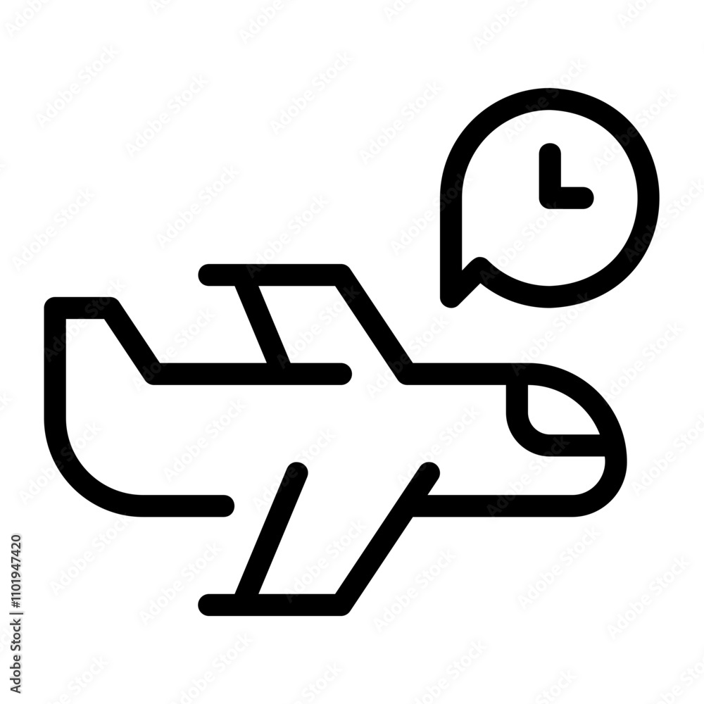 flight time line icon flight time line icon