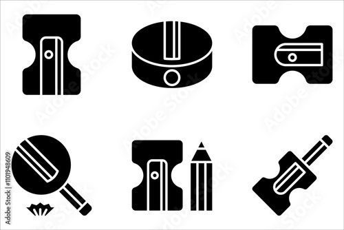 Sharpener icon set. vector icons for web design on white background