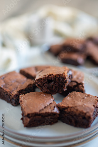 Wallpaper Mural Home made Delicious Chocolate Brownies Torontodigital.ca