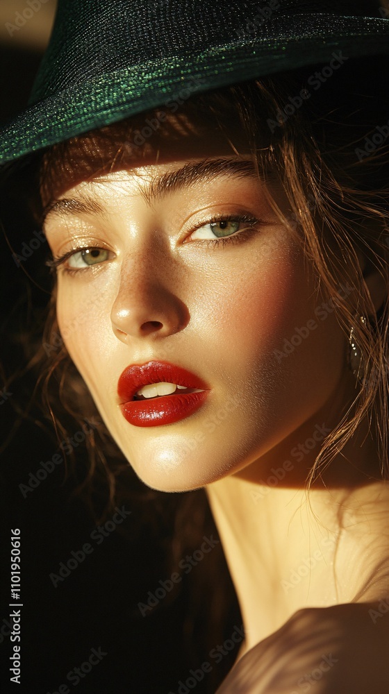 Haute Couture inspired high fashion portrait magazine cover style Haute Couture inspired high fashion portrait magazine cover style