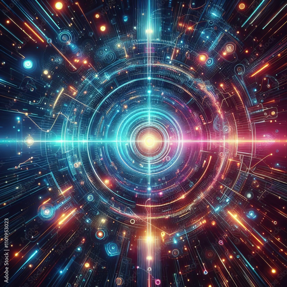 Neon Lights A neon lights background adding a futuristic and hig Neon Lights A neon lights background adding a futuristic and hig