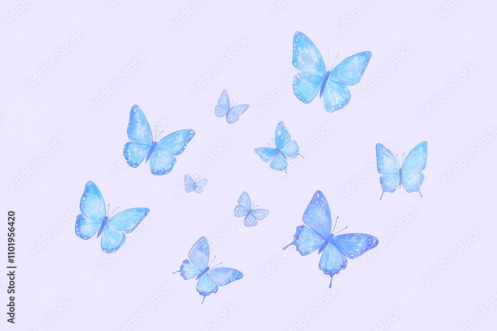 A seamless butterfly pattern designed for print and textile use. Rendered in hand-drawn watercolor, this design showcases insects and wildlife in a vintage, retro style with a sketch-like quality. A seamless butterfly pattern designed for print and textile use. Rendered in hand-drawn watercolor, this design showcases insects and wildlife in a vintage, retro style with a sketch-like quality.