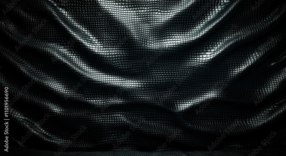 A detailed closeup of a natural black crocodile skin pattern A detailed closeup of a natural black crocodile skin pattern