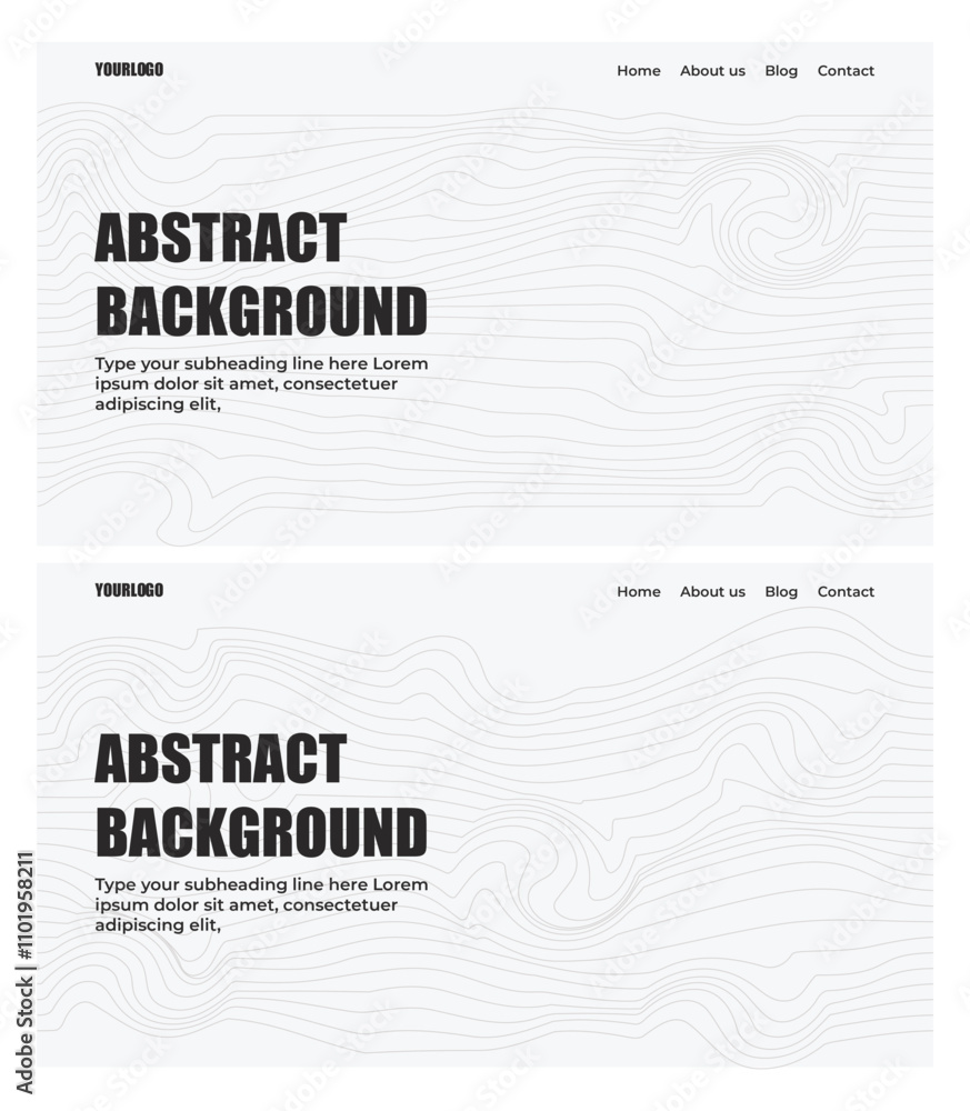 Web Banner Abstract Waves Line Backgrounds Web Banner Abstract Waves Line Backgrounds