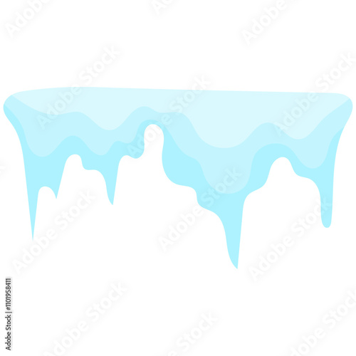 Snowballs and snowdrifts set. Winter decoration element. Snowy elements on winter background.