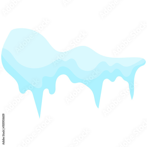 Snowballs and snowdrifts set. Winter decoration element. Snowy elements on winter background.