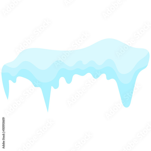 Snowballs and snowdrifts set. Winter decoration element. Snowy elements on winter background.