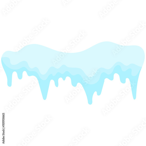 Snowballs and snowdrifts set. Winter decoration element. Snowy elements on winter background.