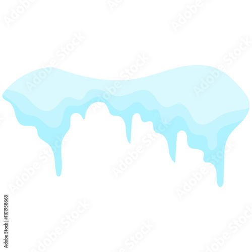 Snowballs and snowdrifts set. Winter decoration element. Snowy elements on winter background.