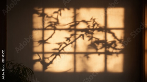Wooden dragon lantern casting shadows on rice paper - interior design and cultural aesthetics